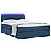Letto con contenitore e LED Blu 140 x 190 cm Poliestere - Foto miniatura 3