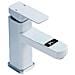 Rubinetto per lavabo da bagno, Blackswan, tipo M211, modello bianco, con display LCD, dimensioni 17,5 cm - Foto miniatura 1