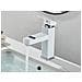 Rubinetto per lavabo da bagno, Blackswan, tipo M211, modello bianco, con display LCD, dimensioni 17,5 cm - Foto miniatura 4