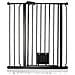 Bettacare Cancelletto Per Animali Con Gattaiola Bloccabile, 87.9cm - 95.5cm, Nero, Altezza Di 104cm - Foto miniatura 1