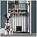 Bettacare Cancelletto Per Animali Con Gattaiola Bloccabile, 87.9cm - 95.5cm, Nero, Altezza Di 104cm - Foto miniatura 4