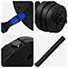Set di Manubri 2-in-1 30kg Nero e Blu Cemento e sabbia di ferro - Foto miniatura 8