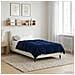 Duvet Invernale Trapuntato Blu Scuro 135 x 220 cm Microfibra - Foto miniatura 2