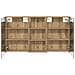 Set di Armadi da Bagno con porta 3 pcs 110 x 10,5 x 60,5 cm - Foto miniatura 7