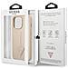 Guess Guhcp13lpsatle Custodia Per Iphone 13 Pro / 13 6,1 In Sabbia /sabbia Con Logo Saffianotriangle - Foto miniatura 1