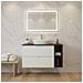 Mobiletto, Beige e nero, 160 cm, Con piano, 4 cassetti, Sospeso, Frontali in MDF, MODERNO - Foto miniatura 5