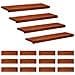 Tappeti per scale 16 pz 100 x 30 x 2 cm Marrone - Foto miniatura 1