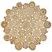 Tappeto Rotondo In Iuta Ø 135 Cm Beige Gerdek - Foto miniatura 1