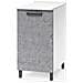 Mobile Base Con Anta Per Cucina Colore Grigio Cemento Cm 40x50xh 85 1 Anta - Foto miniatura 1