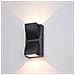Applique Da Esterno Moderna A Led Nera, Bianco Caldo 3000k 120lm, Ip54 - Foto miniatura 1