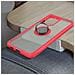 Cover Samsung Galaxy S21 Ultra Anello In Metallo Funzione Supporto Rosso - Foto miniatura 2