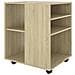 Mobiletto con Ruote Rovere Sonoma 60x53x72 cm Legno Multistrato - Foto miniatura 5