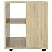 Mobiletto con Ruote Rovere Sonoma 60x53x72 cm Legno Multistrato - Foto miniatura 6