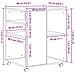 Mobiletto con Ruote Rovere Sonoma 60x53x72 cm Legno Multistrato - Foto miniatura 7
