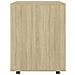 Mobiletto con Ruote Rovere Sonoma 60x53x72 cm Legno Multistrato - Foto miniatura 8