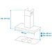 Cappa LC96BBC50 a Parete da 90 cm Aspirante Colore Acciaio Inox - Foto miniatura 8