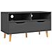 Mobile Porta TV Grigio 90x40x48,5 cm in Legno Multistrato - Foto miniatura 1