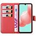 Custodia Compatibile Con Samsung Galaxy A41 In Rosso Carminio - Coperchio Protettiva Con Chiusura Magnetica, Funzione Stand E Tasca Per Le Carte - Foto miniatura 5