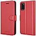 Custodia Compatibile Con Samsung Galaxy A41 In Rosso Carminio - Coperchio Protettiva Con Chiusura Magnetica, Funzione Stand E Tasca Per Le Carte - Foto miniatura 8