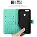Custodia Compatibile Con Honor 7x In Turchese Fiore - Coperchio Protettivo In Design Floreale Con Chiusura Magnetica, Funzione Stand E Slot Per Carte - Foto miniatura 6