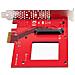 Scheda adattatore da U. 3 a PCIe, adattatore PCIe 4.0 x4 per SSD U. 3 NVMe da 2,5", scheda aggiuntiva PCI Express SFF-TA-1001 per desktop /server, conforme a TAA - Indipendente dal Sistema Operativo - Foto miniatura 4