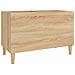 Mobile Porta Dischi Rovere Sonoma 74,5x38x48 Legno Multistrato - Foto miniatura 1
