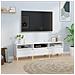 Mobile Porta Tv Bianco 150x30x44,5 Cm In Legno Multistrato - Foto miniatura 1