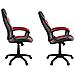 Sedia Gaming Trainn47145 Nero Rosso - Foto miniatura 6