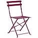 Set Bistrot Pieghevole Fiori Metallo Bordeaux - Foto miniatura 11