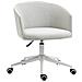 Sedia Da Ufficio Con Altezza Regolabile, Ruote E Seduta Girevole In Tessuto, Grigio Chiaro - Foto miniatura 1