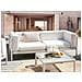 Divano 2 Posti Beige Chiaro Ferretti - Foto miniatura 1