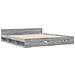 Giroletto Cassetti Grigio Sonoma 200x200 Cm Legno Multistrato - Foto miniatura 3