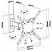 WT42TSLE-009 Supporto TV a parete 106,7 cm (42") Nero - Foto miniatura 5