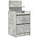 Comodini con 2 Cassetti 2 pz Grigio Cemento 38x34x80 cm - Foto miniatura 9