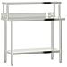 Tavolo Lavoro Cucina Con Ripiano 110x55x120 Cm Acciaio Inox - Foto miniatura 2