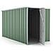 Casetta Giardino Lamiera Box In Acciaio Zincato 175x307cm X H1.82m - 95kg - 5,4mq - Verde - Foto miniatura 7