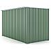 Casetta Giardino Lamiera Box In Acciaio Zincato 175x307cm X H1.82m - 95kg - 5,4mq - Verde - Foto miniatura 3