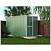Casetta Giardino Lamiera Box In Acciaio Zincato 175x307cm X H1.82m - 95kg - 5,4mq - Verde - Foto miniatura 4