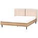Letto Bouclé Limanton 160 X 200 Cm Beige - Foto miniatura 3