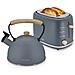 Skt1177gry Nordic Tostapane A Fessura Larga 2 Fette + Bollitore Induzione Con Fischio 2,3 L 870w Grigio - Foto miniatura 1