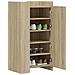 Lusso Casadino -  Scarpiera Rovere Sonoma 52x37,5x100 Cm In Legno Multistrato - Foto miniatura 2