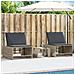 Lettini Prendisole 2pz con Tavolino Grigio Chiaro in Polyrattan - Foto miniatura 2