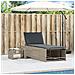 Lettini Prendisole 2pz con Tavolino Grigio Chiaro in Polyrattan - Foto miniatura 3