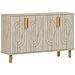 Rody Credenza 4 Ante Con Effetto Travertino Rigato 120x73cm - Foto miniatura 2