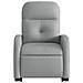 Poltrona Alzapersona Reclinabile Grigio Chiaro in Tessuto - Foto miniatura 8