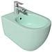 Sanitari Sospesi Opaco Infinity: Vaso, Bidet, Copriwater Soft-close - Menta Opaco - Foto miniatura 4