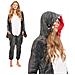 Pigiama Da Donna Tuta Kigurumi Costume Onesie Squalo Grigio 155-165 Cm M - Foto miniatura 1
