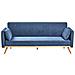 Divano Letto Asaa Tessuto Blu - Foto miniatura 2