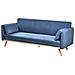 Divano Letto Asaa Tessuto Blu - Foto miniatura 4