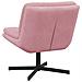 Poltrona Relax con Base Girevole Rosa 63 x 75 x 76 cm Velluto - Foto miniatura 6